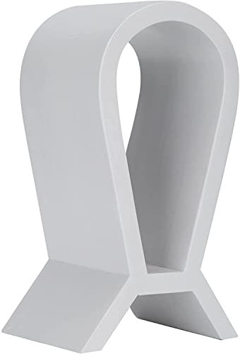 OUYUE Headphone Holder Wooden Earphone Stand Gaming Headphone Display Holder Classical Headset Stand Craft For Headset Cable,Mobile Phone Earphone Holder Stand(White)
