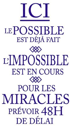 French Inspiration Quotes I am Possible Vinyl Wall Sticker Art Tattoo Mural Wallpaper Home Office Decor Removable Art Mural-S-30x54cm