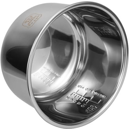 DINHEAROM Revestimiento de Olla Arrocera Acero Inoxidable 304, Olla Multiusos Escala, Resistente al Desgaste y Práctico, Accesorio para Cocina Eléctrica, Adecuado para Hogar y Hotel