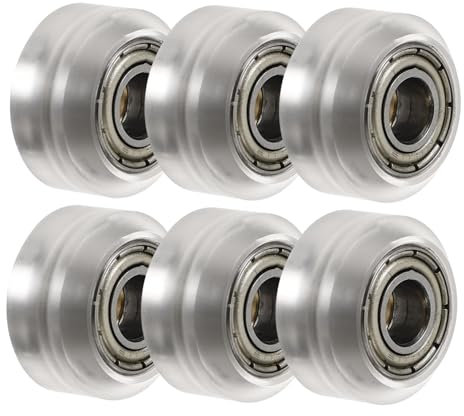 Ciieeo 6 Stück Kunststoff Riemenscheiben für Lager Pulley Rad Zubehör Kompatibel mit Verschiedenen Modellen Transparentes Design Hohe Haltbarkeit und Funktionalität