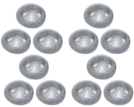 Operitacx Récupérateur De Charpie Pour Tuyau De Lave-linge En Acier Inoxydable 304 Piège à Charpie Filtre De Vidange Pour Machine à Laver Accessoire De Nettoyage Lot De 12 Pièces