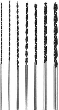 Asyduey 7Pcs Extra Long Wood Drill Bit Set 12 Inch 300mm Drill Bits DIY Woodworking Tool Spiral Drill Extra Long Drill