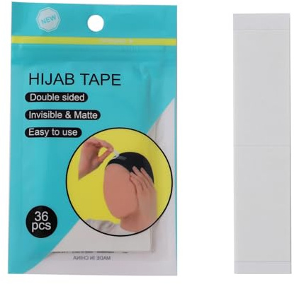 Cenifin 36 pezzi di moda invisibile nastro per il corpo double face per donne feste matrimonio abito hijab nastro adesivo in tessuto