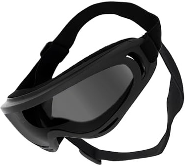 Stoßfeste Augenschutzbrille für Hunde, mit flexiblem Rahmen, verstellbarer Riemen, Haustierbrille für Skifahren, Bergsteigen, Wandern, Motorradbrille für Hunde