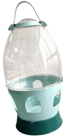 Zanthicia Bebedero automático Innovador para Patos, Aves, codornices y Pollos con asa portátil, Recipiente de Agua Fresca de fácil Mantenimiento, Bebedero portátil para Patio, Verde, 4L