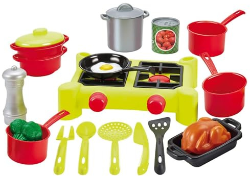 Ecoiffier- Fornello con Pentole e Accessori, 7600002649