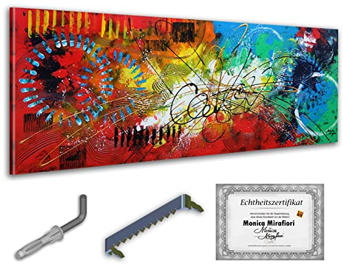 Monica Mirafiori I 100% HANDGEMALT I Gemälde Hoffnung 160x60cm | Gemälde Handgemalt | Acrylgemälde | Sehr Großes Acrylbild I Moderne Kunst I Kunstbilder