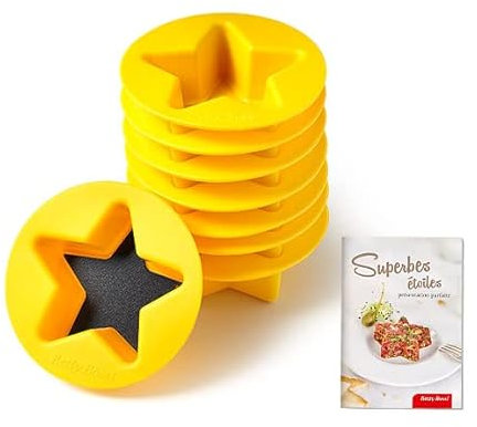 Betty Bossi Molde de silicona estrella (paquete de 8)