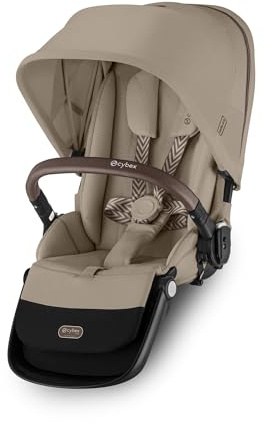 CYBEX Unidad de asiento dorada para cochecito GAZELLE S y e-GAZELLE S, desde el nacimiento hasta los 4 años aprox., Almond Beige