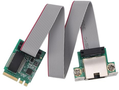 M.2 2.5G Ethernet-Karte RTL8125B Industrielle Steuerungsnetzwerkkarte Industrieller PCIExpress-Netzwerkadapter RJ45 M.2 A E auf RTL8111H Gigabit-Ethernet-Karte