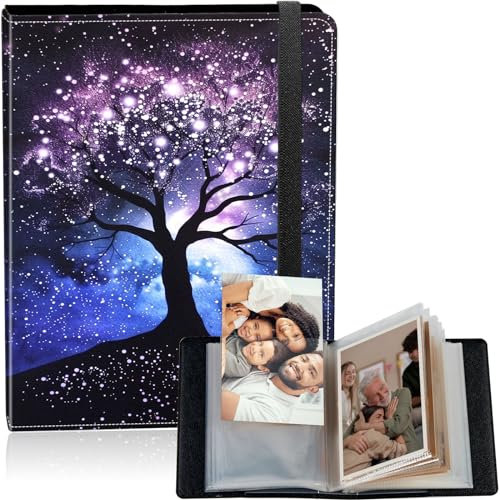 Álbum de fotos de 120 bolsillos de 4 x 6 pulgadas, álbum de fotos de gran capacidad de 4 x 6 pulgadas, capacidad para 120 fotos, álbumes de fotos pequeños de piel sintética para bebés, aniversario