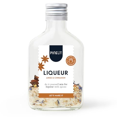 Pineut - Likör Holy Shot klein zum selber Machen I Likör Set I Geschenkidee zum Geburtstag, Weihnachten