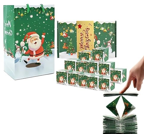 Überraschungs-Geschenkbox-Explosion for Geld, 2025 neue faltbare Geschenkbox mit hüpfendem roten Umschlag, faltbare Pop-up-Explosions-Geschenkbox, Überraschungs-Explosions-Geschenkboxen for Weihnachte