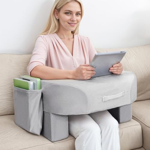 INFANZIA Cuscino da lettura per ginocchia, supporto ergonomico portatile (letto/ufficio), memory foam per gaming adulto, uncinetto, lavoro - Uso multisuperficie: letto, divano, pavimento