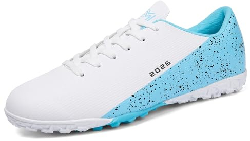 KUUK Herren Damen Fußballschuhe Jugendliche Fussballschuhe Kunstrasen Hallenschuhe Fussball Turf Indoor Outdoor AG FG TF Wettkampf Trainingsschuhe Unisex (DE 2286 Bai TF 38)