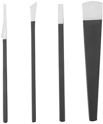CALLARON Juego de Pedicura 4 Piezas de Acero Inoxidable, Removedor de Callos y Piel Muerta, Antideslizante, para Baños de Pies y Salones de Belleza