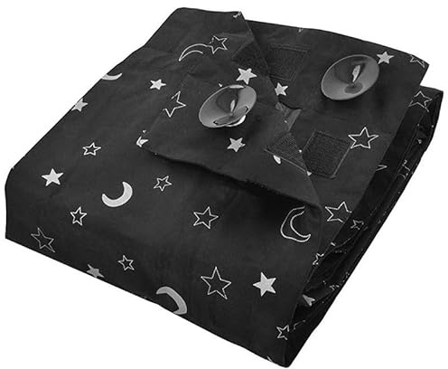 Portable Blackout Blind with Suction Cups, Adjustable Lightweight Temporary Blackout Blind for Indoor Outdoor Use and Travel (130x200cm)