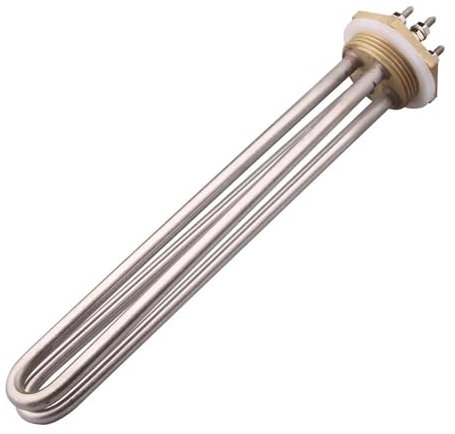 KEBLIN 1pc DN32 Combined Immersion Water Heating Element 24V 900W&230V 3KW OD42MM Brass Flange SUS304 Electric Element