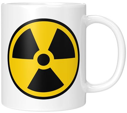 CupHaven® Radioaktiv Tasse Strahlungssymbol Radioaktivität Strahlung Atomzeichen Kaffeetasse Kaffeebecher Becher Geschenk Geschenkidee