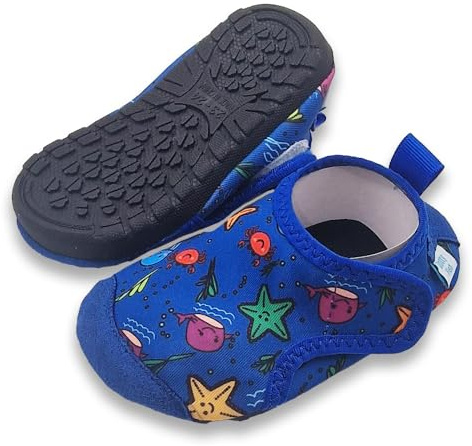 Dotty Fish Kids Swim Shoes - Water & Beach Shoes - Under the Sea 12-18M