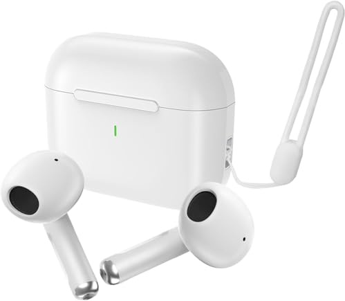 Écouteurs Bluetooth 5.4, Écouteur sans Fil avec 4 ENC Réduction Antibruit Mic Casque Bluetooth Hi-FI Son Stéréo, 48H Hi-FI Son Stéréo Casque,IPX7 Écouteurs pour iPhone/Samsung/Android
