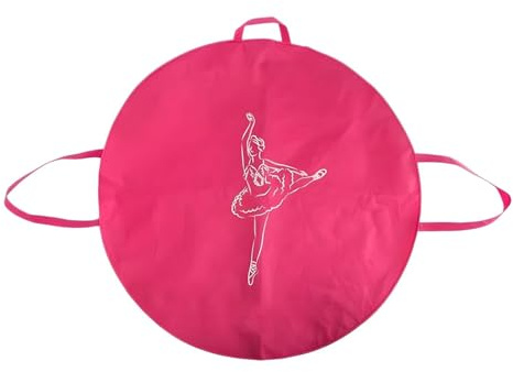 LRXFPIYF Ballett-Tutu-Rock-Tasche, Tanzkostüm-Kleidertasche für Aufführungen, Rose Rot, 80cm