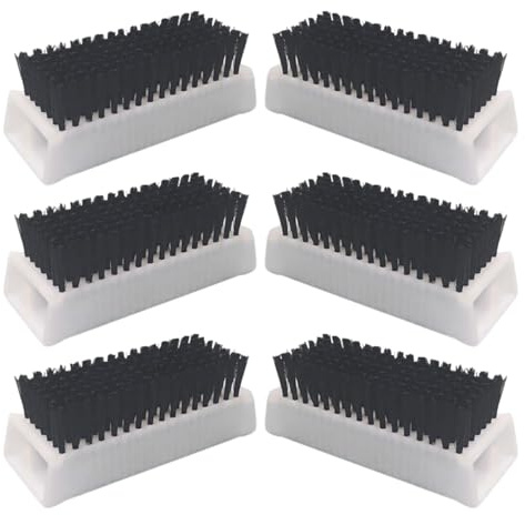 MAGICLULU 6 Cepillos para Uñas De Plástico Cepillo De Limpieza para Laboratorio Y Cirugía Cepillo De Mano Esterilizable Mango Antideslizante Cabezal Fino para Higiene Preoperatoria