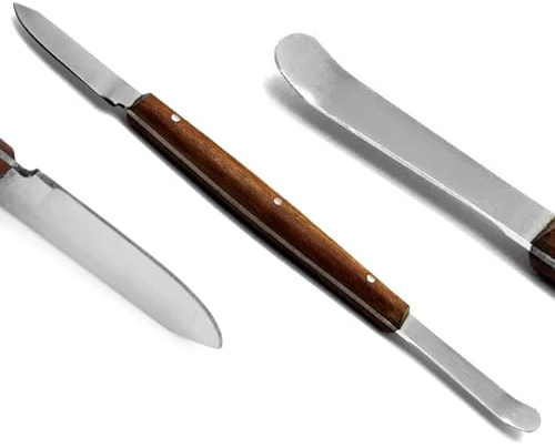 Strumenti per laboratorio odontotecnico Ceretta Modellazione Intaglio Ciotola per mescolare Spatola per gesso (Coltello per cera Fahen grande)