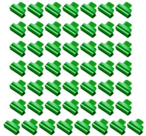 TAIZhiChen 50 Pezzi Morsetti per Serra, Clip Versatili e riutilizzabili per Serra per Telaio di Supporto, 8mm