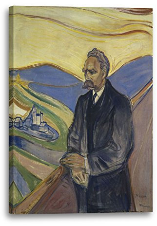 Printed Paintings Leinwand (70x100cm): Edward Munch - Portrait von Friedrich Nietzsche (1906)
