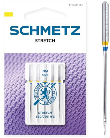SCHMETZ | Stretch | 65/9 | 5 Nähmaschinennadeln | 130/705 H-S | für nahezu alle gängigen Haushaltsnähmaschinen