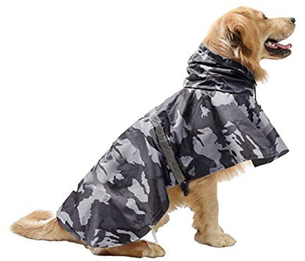 KoKoBin - Cappottino catarifrangente per cani con cappuccio ultraleggero traspirante impermeabile per cani di media e grande taglia