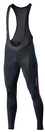 Santic Cycling Bibs Pants Mens Long Tights 3D Padded Bike Legging Red XS