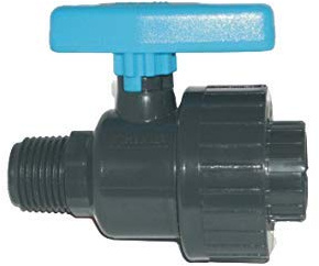 well2wellness® PVC-Kugelhahn als Uniblock mit Innengewinde x Außengewinde 1 1/2 (50mm) (200005-5)