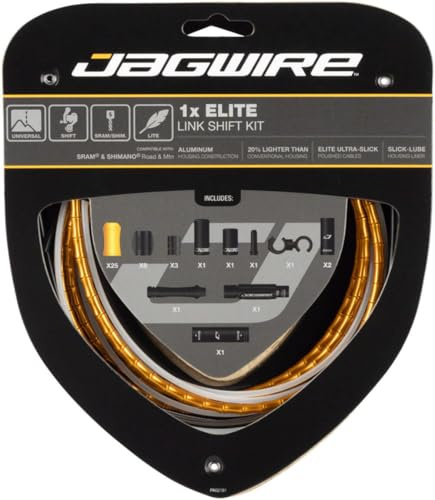 Jagwire Elite Link Schalt-/Schaltzug-Set (1 Kabel) – Gold