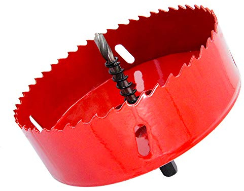 Corona 125mm,Sierra de corona de M42 HSS LAIWEI para taladrar agujeros en madera, cartón yeso, perfiles de aluminio, PVC y otros materiales