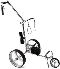 Golfted GT-S Stainless Steel Electric Golf Trolley without remote and 12 Accessories (Exclusive Model)