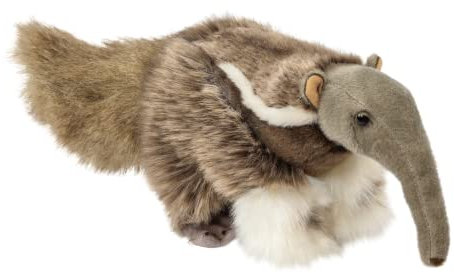 Teddys Rothenburg Kuscheltier Ameisenbär 25 cm stehend grau meliert