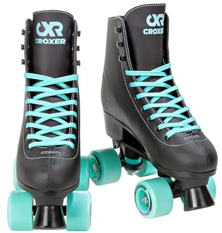 Croxer Rollschuhe Roller Skates Alessa (Black/Mint, 38(24cm))