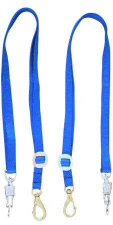 Tack Shack of Ocala Nylon Kreuz Krawatten 2er Set Kreuzbinder Kreuzbinder für Pferde, Schnellverschluss Kreuzbinder Stallbedarf Stallbedarf für Pferde (Königsblau)