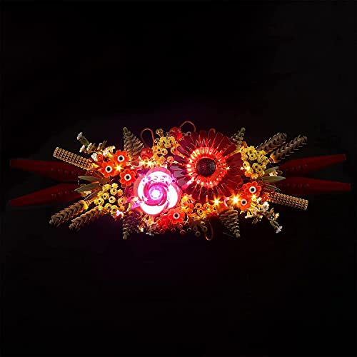 Led Licht Set für Lego Trockenblumengesteck 10314,Dekoration DIY Beleuchtungsset für Lego Icons Dried Flower Centerpiece Pflanzenset für Erwachsene,Valentinstagsdekoration