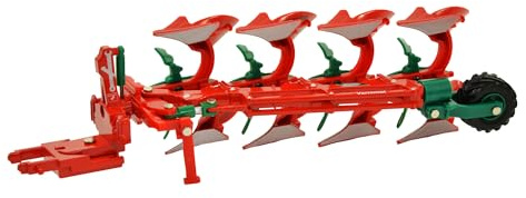 Britians Kverneland 2300 S Variomat Plough Replica, Compatible with 1:32 Scale Farm Tractors, Animals and Toys, Suitable for Collectors & Children from 3 Years