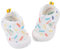 LACOFIA Zapatos Primeros Pasos Bebé Niño Niña Zapatillas de Deporte Infantil Calzado Bebé Transpirables con Suela Goma Antideslizante Blanco 19(CN 17)