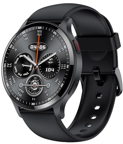 QESTO Kmccd Inteligente Hombre Mujer Llamada Bluetooth 1.45 pulgadas Smartwatch, Monitor de Sueño, Pulsera Actividad 100+ Modos Deportivos Podómetro Impermeable IP68 Kmccd Digital, Rosa