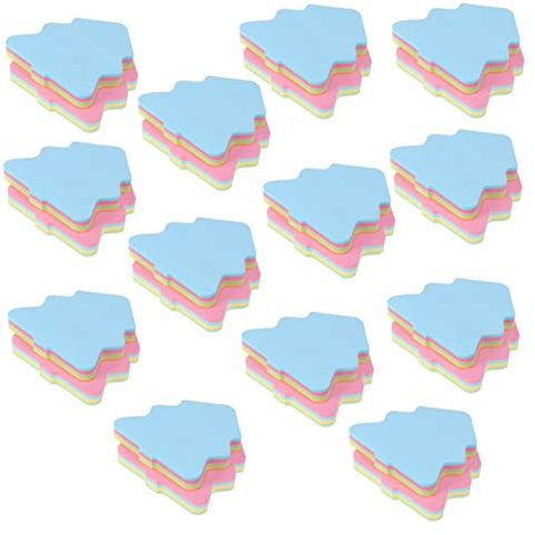 Lurrose 1200 Pezzi Albero Di Natale Adesivo Promemoria Per Cartoni Animati Blocchi Note Carta Memo Note Di Carta