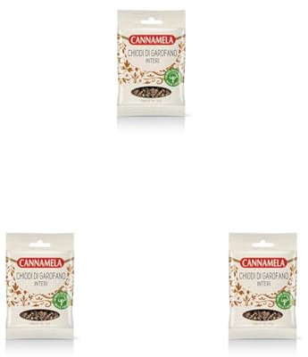 Cannamela, Linea Busta Super, Chiodi di Garofano Interi, Confezione da 45g, Ideale per Speziare e Marinare Carni e Arrosti, Aromatizzare Cocktail e Composte di Frutta