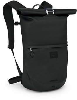 Osprey Metron 25L Waterproof Commuter Bike Backpack, Raven Black