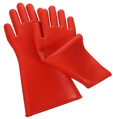 KONTONTY 1pair High Voltage Insulating Rubber Gloves for Electrical Work Comfortable Protective Gloves for Indoor and Outdoor Use Electrical