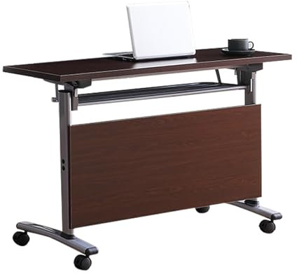 Klappbarer Konferenztisch, Besprechungstisch, Klappbarer Schreibtisch Auf Rollen, Mobiler Schulungstisch Mit Klappplatte, Rollende Konferenzraumtische, Seminartisch for Büro Klassenzimmer(160*60*75cm/