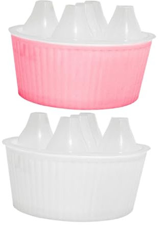 FONDOTIN 2stücke Hydroponische Blumentöpfe Für Tulpen Und Orchideen Kleine Kunststoff-pflanzgefäße Für Wasserzucht Im Innenbereich Design Und Wasserstandsanzeige